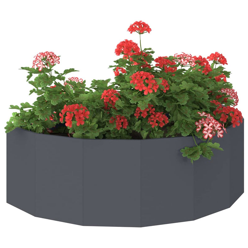 Afbeelding laden in galerijviewer, Vidaxl plantenbak antraciet 120 x 60 x 35 cm staal
