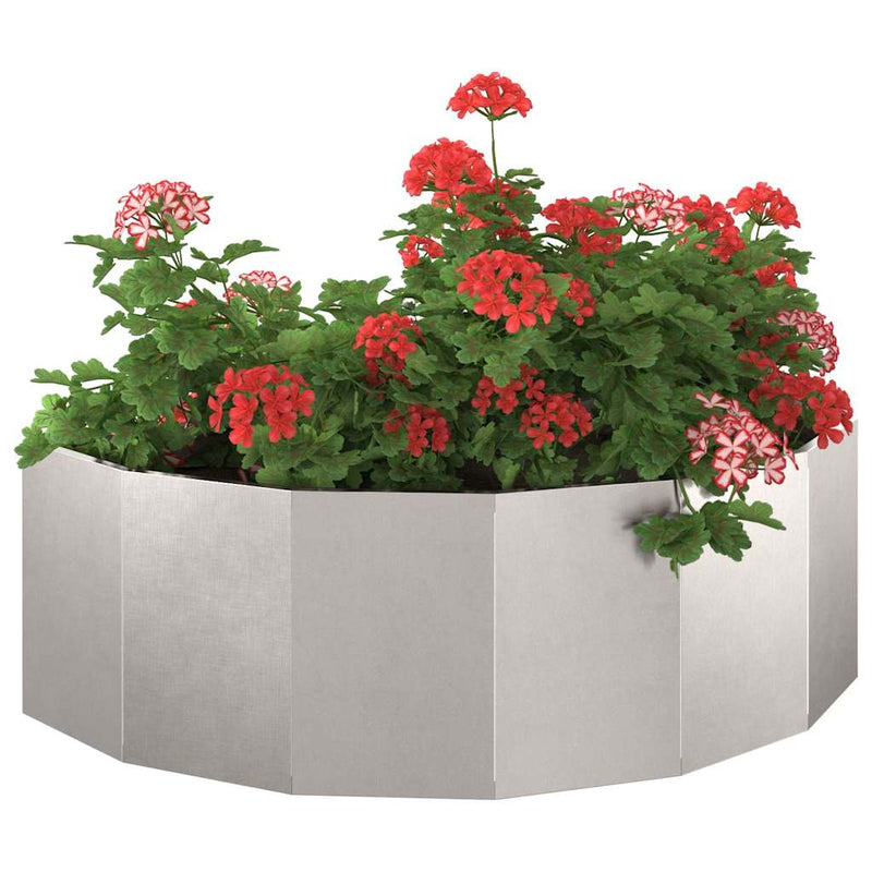 Afbeelding laden in galerijviewer, Vidaxl plantenbak zilver 120 x 60 x 35 cm roestvrij staal
