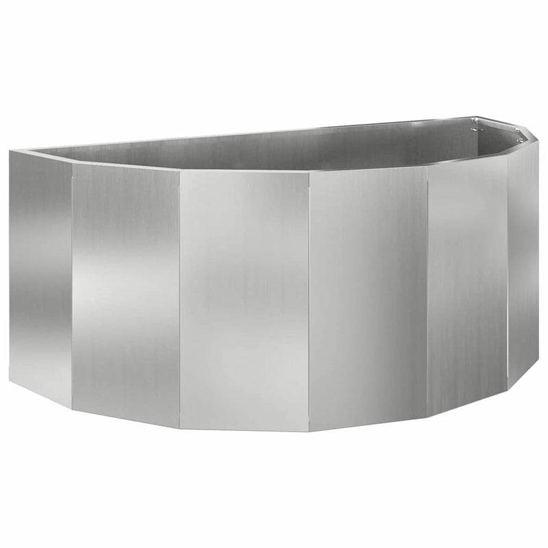 Afbeelding laden in galerijviewer, Vidaxl plantenbak zilver 90 x 45 x 35 cm gegalvaniseerd staal
