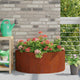 Vidaxl plantenbak roestig 90 x 45 x 35 cm cortenstaal