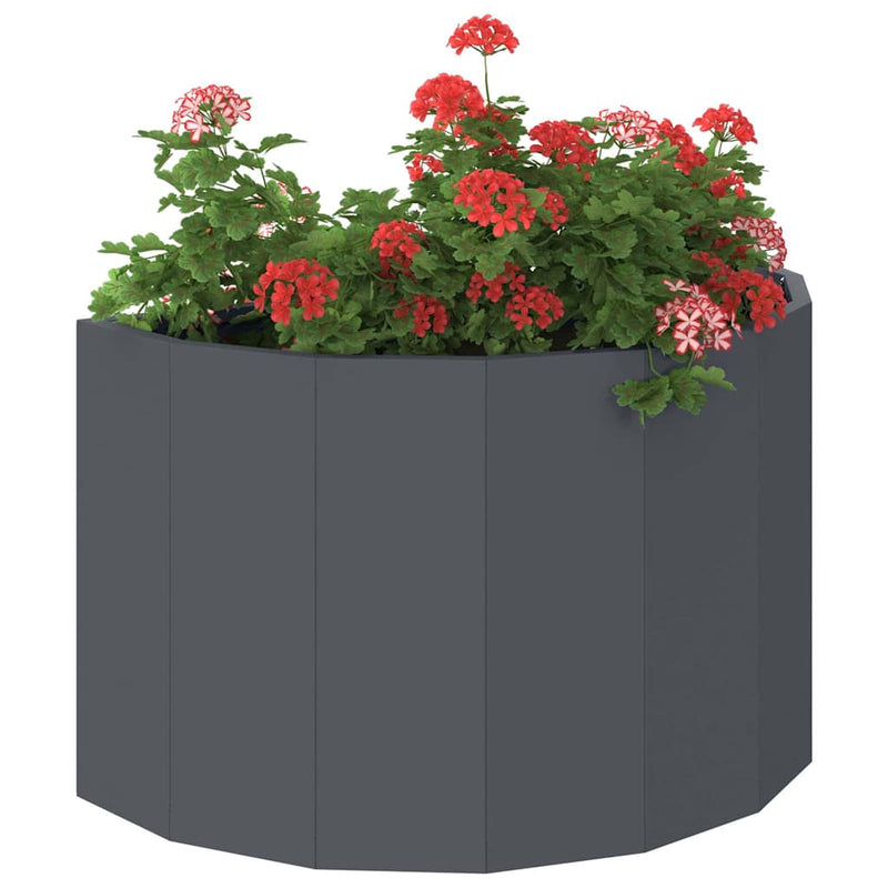 Afbeelding laden in galerijviewer, Vidaxl plantenbak antraciet 60 x 30 x 35 cm staal
