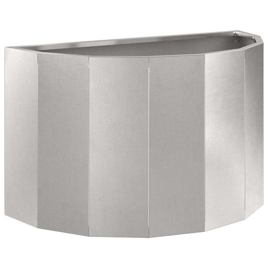 Vidaxl plantenbak zilver 60 x 30 x 35 cm roestvrij staal