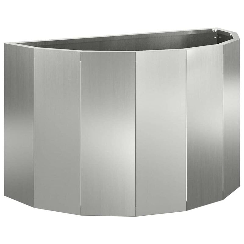 Afbeelding laden in galerijviewer, Vidaxl plantenbak zilver 60 x 30 x 35 cm gegalvaniseerd staal
