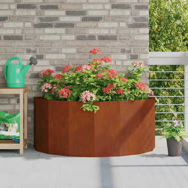 Vidaxl plantenbak roestig 120 x 60 x 50 cm cortenstaal