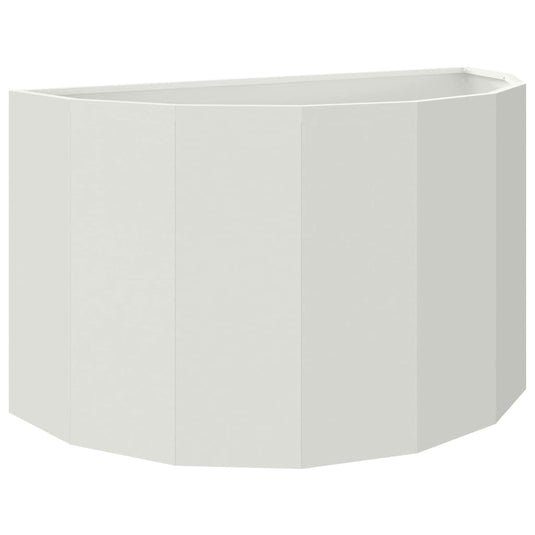 Vidaxl plantenbak wit 90 x 45 x 50 cm staal