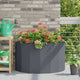 Vidaxl plantenbak antraciet 90 x 45 x 50 cm staal