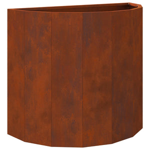 Vidaxl plantenbak roestig 60 x 30 x 50 cm weervast staal