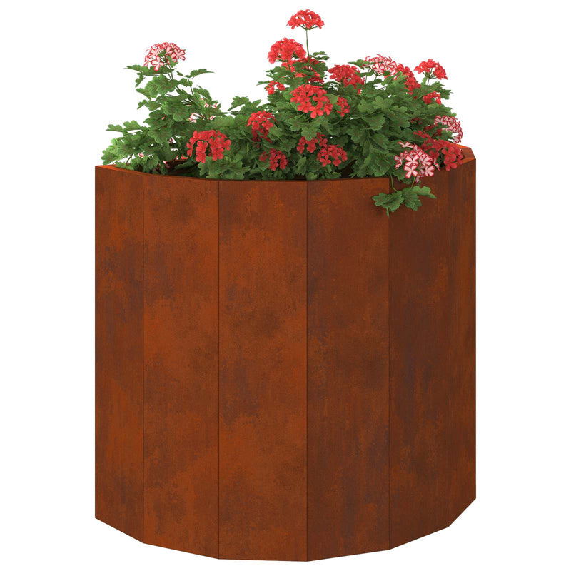 Afbeelding laden in galerijviewer, Vidaxl plantenbak roestig 60 x 30 x 50 cm weervast staal
