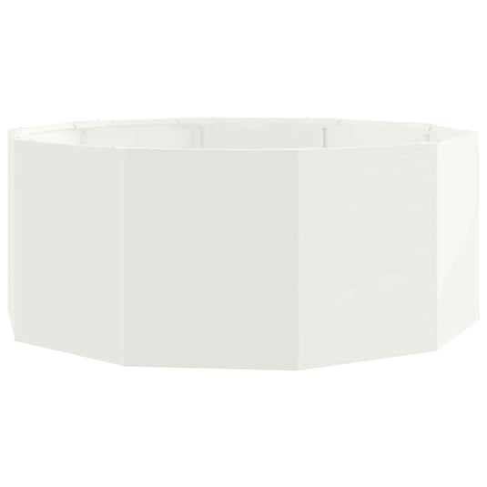 Vidaxl plantenbak wit 90 x 90 x 35 cm staal