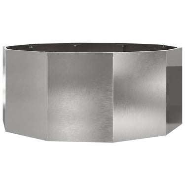 Vidaxl plantenbak zilver 120 x 120 x 50 cm roestvrij staal