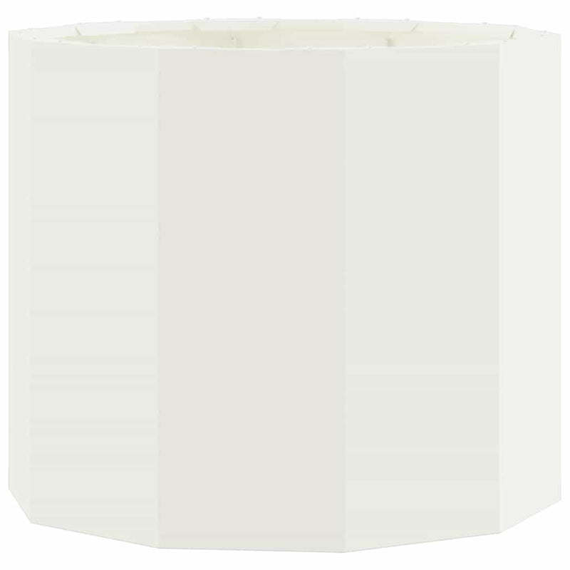 Afbeelding laden in galerijviewer, Vidaxl plantenbak wit 60 x 60 x 50 cm staal
