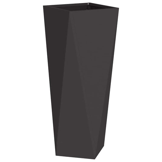 Vidaxl plantenbak zwart 30 x 30 x 75 cm staal