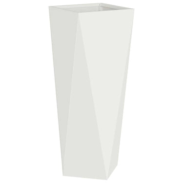 Vidaxl plantenbak wit 30 x 30 x 75 cm staal
