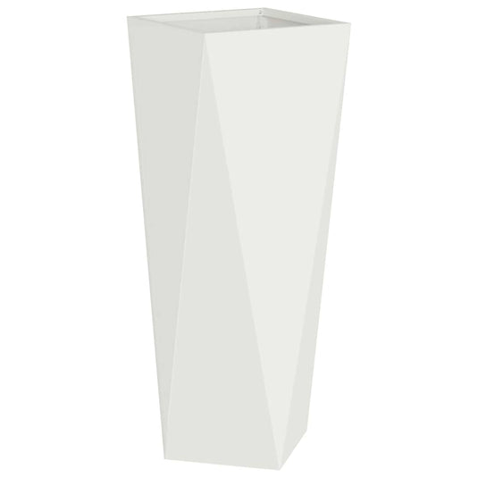 Vidaxl plantenbak wit 30 x 30 x 75 cm staal
