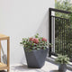 Vidaxl plantenbak antraciet 30 x 30 x 30 cm staal