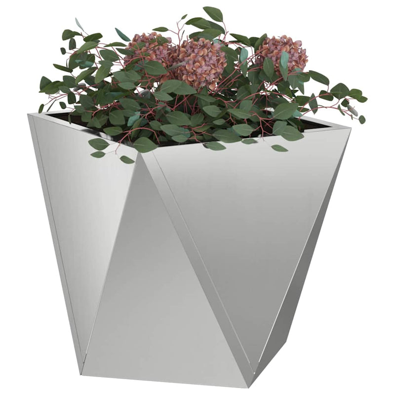 Afbeelding laden in galerijviewer, Vidaxl plantenbak 2 pcs zilver 30 x 30 x 30 cm gegalvaniseerd staal
