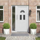 Vidaxl plantenbak 2 pcs wit 40 x 40 x 40 cm staal