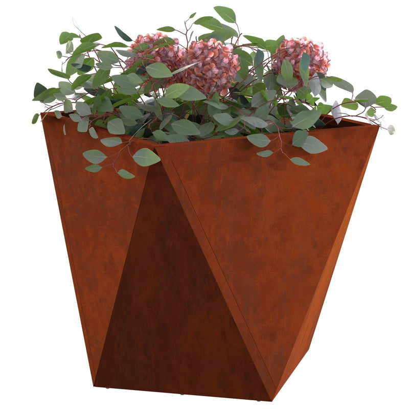 Afbeelding laden in galerijviewer, Vidaxl plantenbak roestig 40 x 40 x 40 cm cortenstaal
