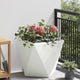 Vidaxl plantenbak wit 50 x 50 x 50 cm staal