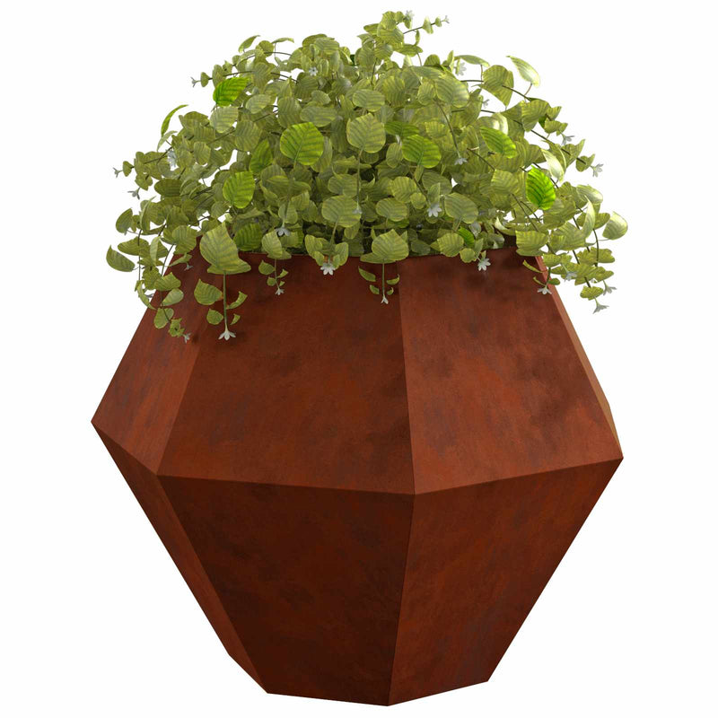 Afbeelding laden in galerijviewer, Vidaxl plantenbak roestig 100 x 100 x 80 cm cortenstaal
