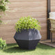 Vidaxl plantenbak antraciet 75 x 75 x 60 cm staal