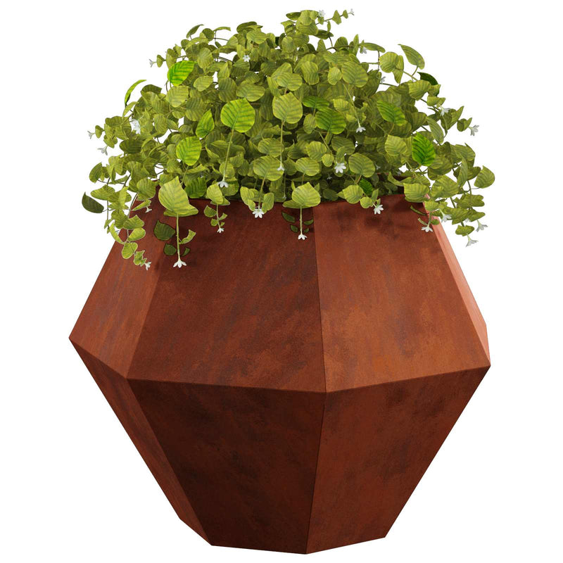 Afbeelding laden in galerijviewer, Vidaxl plantenbak roestig 75 x 75 x 60 cm cortenstaal
