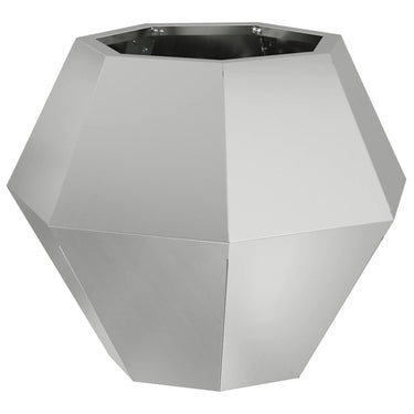 Vidaxl plantenbak zilver 50 x 50 x 40 cm gegalvaniseerd staal