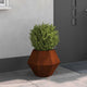 Vidaxl plantenbak roestig 50 x 50 x 40 cm cortenstaal