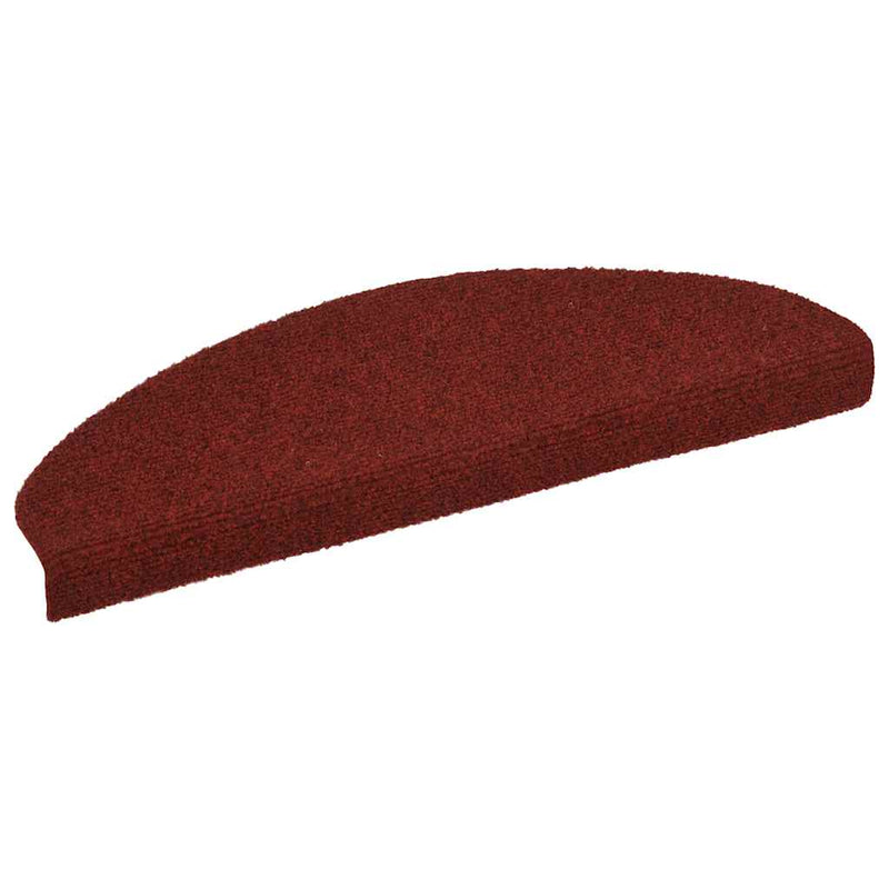 Afbeelding laden in galerijviewer, Vidaxl trapmatten zelfklevend 20 stuks 65x21x4 cm bordeaux rood
