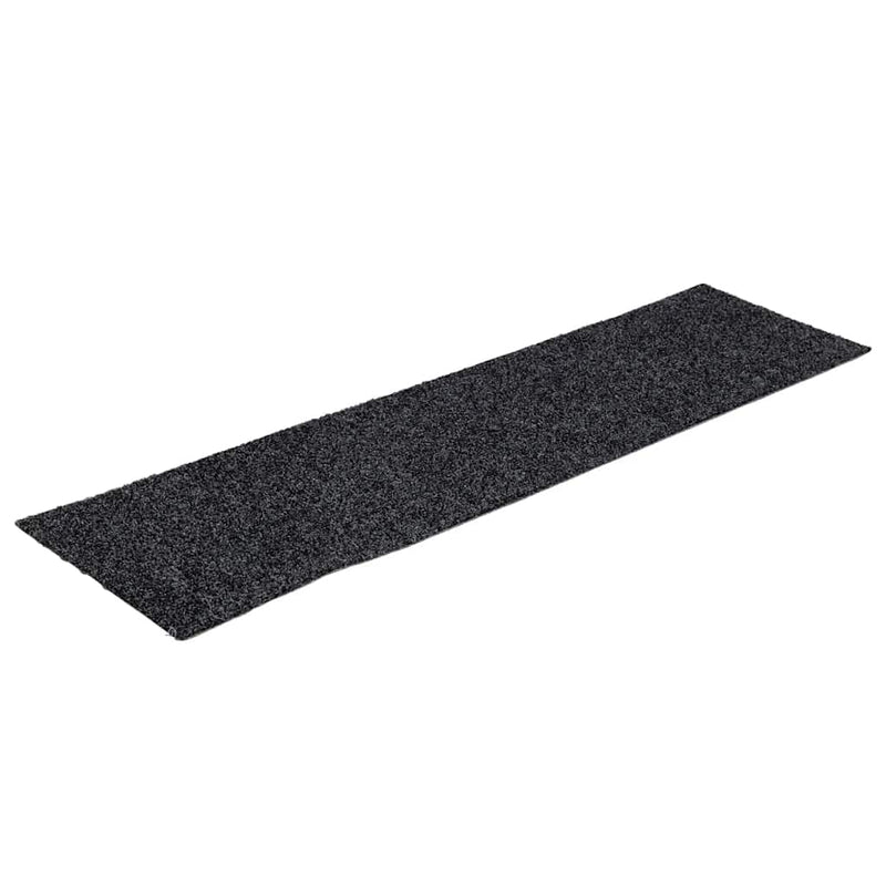 Afbeelding laden in galerijviewer, Vidaxl trapmatten zelfklevend 30 stuks 76x20 cm grijs rechthoekig
