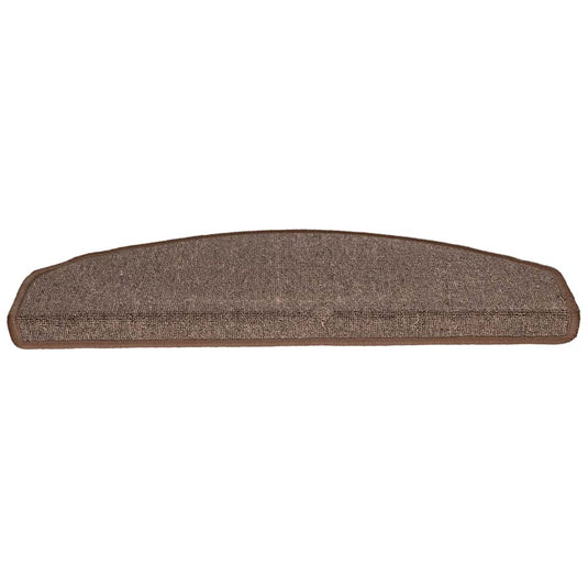 Vidaxl trapmatten 30 st 65x24x4 cm koffiebruin halfrond groot