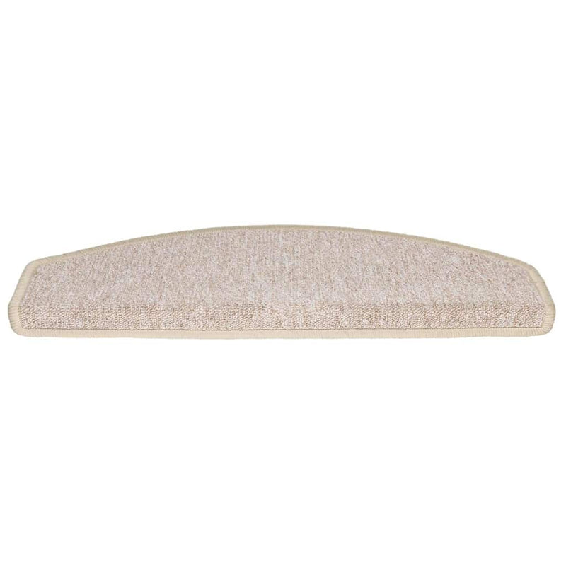 Afbeelding laden in galerijviewer, Vidaxl trapmatten 30 st 65x24x4 cm taupe halfrond groot
