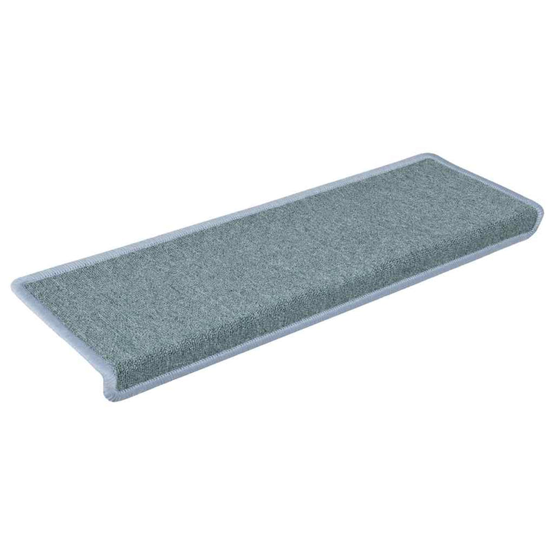 Afbeelding laden in galerijviewer, Vidaxl trapmatten 30 st 65x21x4 cm zeeblauw rechthoekige rand
