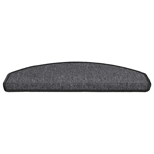 Vidaxl trapmatten 20 st 65x24x4 cm antraciet halfrond groot