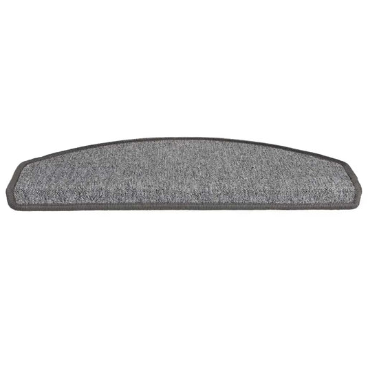 Vidaxl trapmatten 20 st 65x24x4 cm donkergrijs halfrond groot