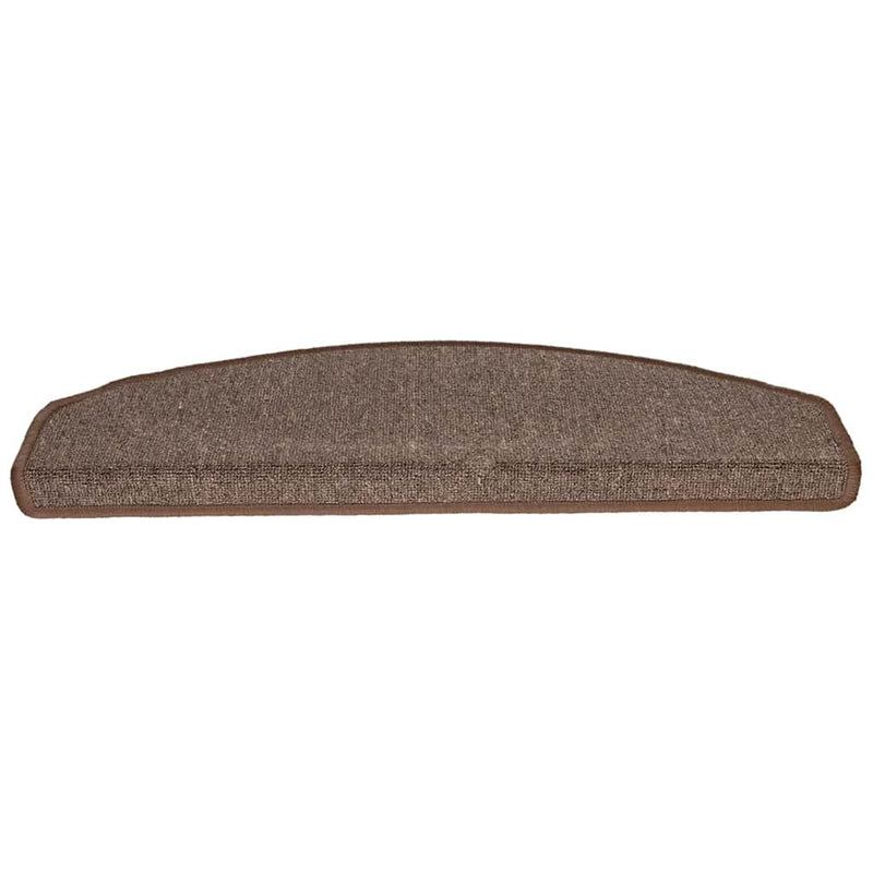 Afbeelding laden in galerijviewer, Vidaxl trapmatten 20 st 65x24x4 cm koffiebruin halfrond groot
