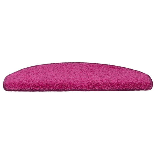 Vidaxl trapmatten 30 stuks 65x21x4 cm roze halfrond groot