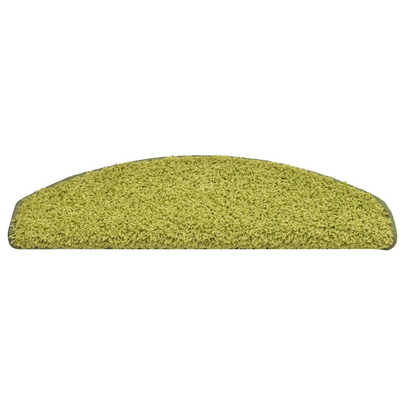 Afbeelding laden in galerijviewer, Vidaxl trapmatten 30 stuks 65x21x4 cm groen halfrond groot
