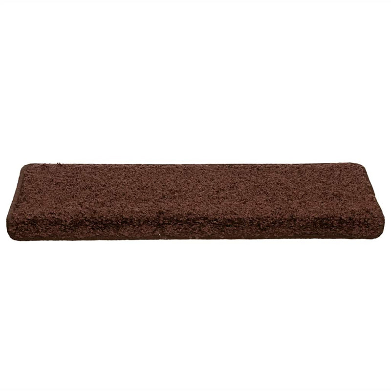 Afbeelding laden in galerijviewer, Vidaxl trapmatten 30 st 65x21x4 cm bruin rechthoekige rand
