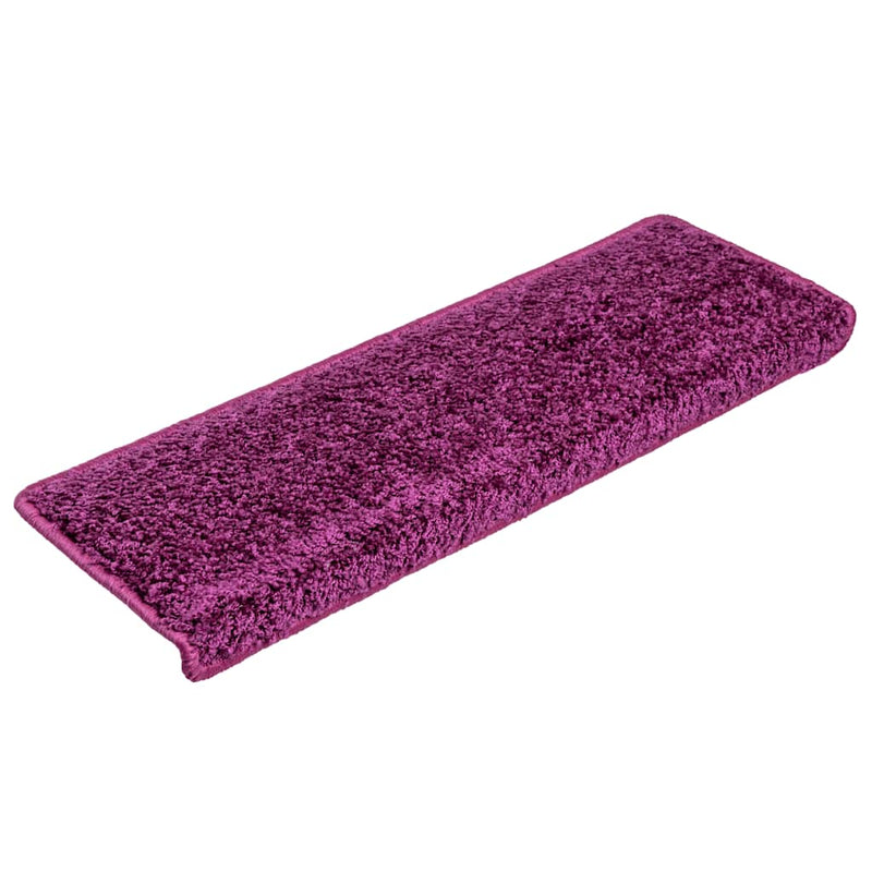 Afbeelding laden in galerijviewer, Vidaxl trapmatten 30 st 65x21x4 cm violet rechthoekige rand
