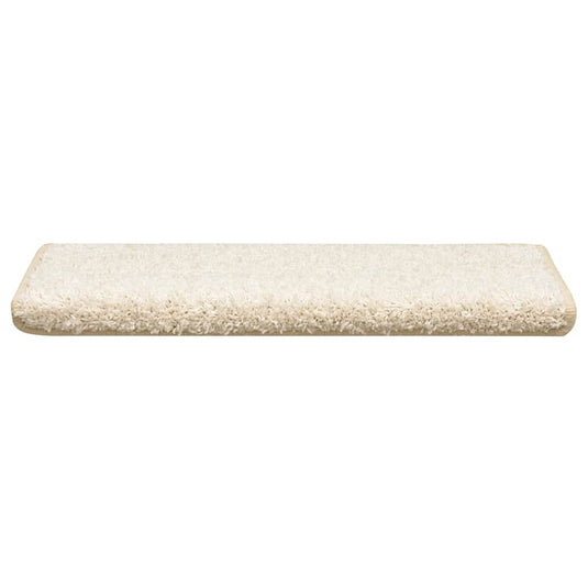 Vidaxl trapmatten 30 st 65x21x4 cm wit rechthoekige rand