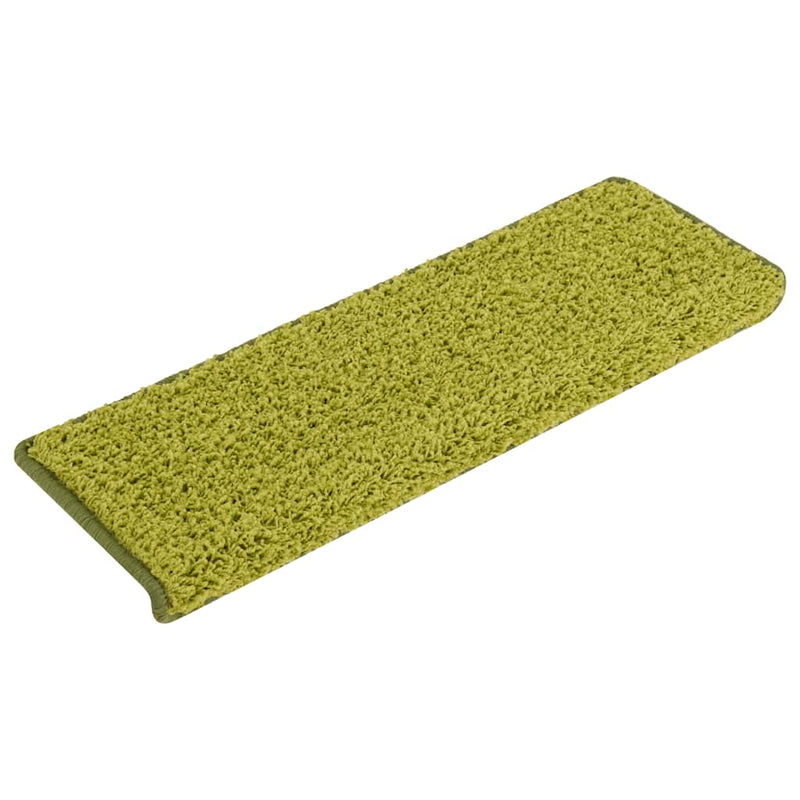 Afbeelding laden in galerijviewer, Vidaxl trapmatten 30 st 65x21x4 cm groen rechthoekige rand
