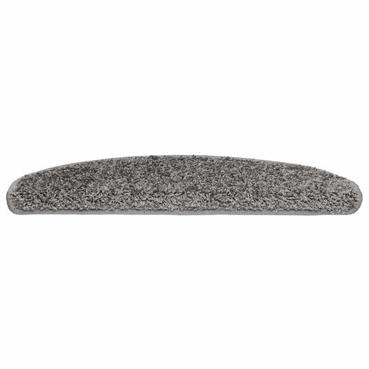 Vidaxl trapmatten 20 st 65x21x4 cm grijs halfrond groot