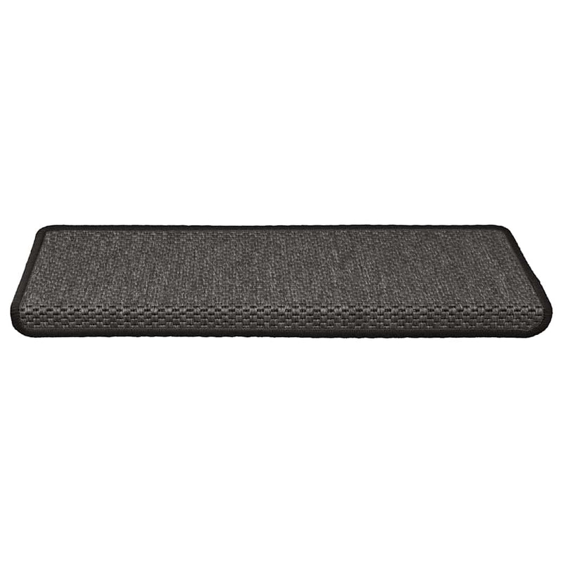 Afbeelding laden in galerijviewer, Vidaxl trapmatten zelfklevend sisal-look 30 st 65x21x4 cm antraciet
