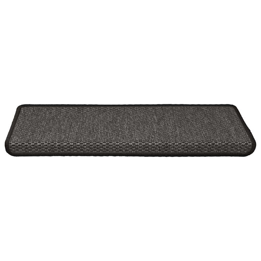 Vidaxl trapmatten zelfklevend sisal-look 30 st 65x21x4 cm antraciet
