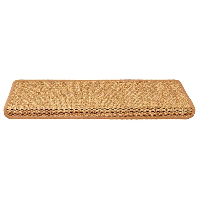 Afbeelding laden in galerijviewer, Vidaxl trapmatten zelfklevend 30 st sisal-look 65x21x4 cm sisal
