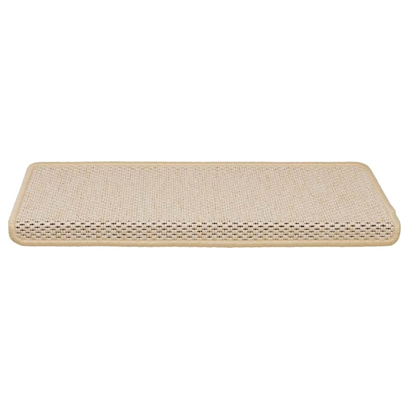 Afbeelding laden in galerijviewer, Vidaxl trapmatten zelfklevend 30 st sisal-look 65x21x4 cm berber
