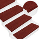 Vidaxl trapmatten zelfklevend 30 st 65x24,5x3,5 cm rood
