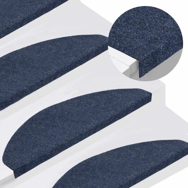 Afbeelding laden in galerijviewer, Vidaxl trapmatten zelfklevend 30 st 65x22,5x3,5 cm blauw
