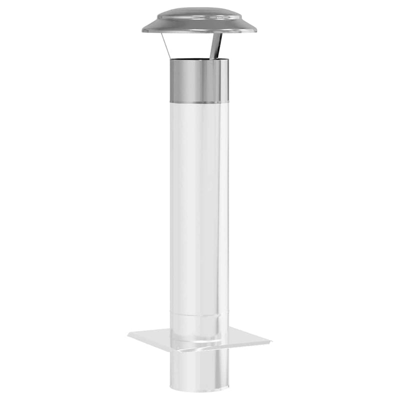 Afbeelding laden in galerijviewer, Vidaxl regenbescherming voor schoorsteen zilver 25 x 25 x 20 cm
